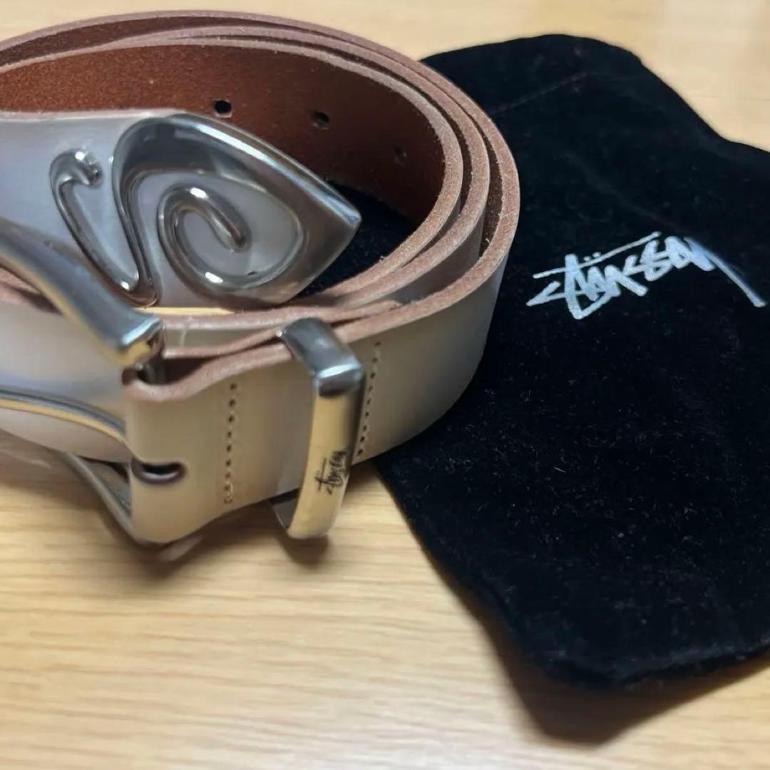 Stussy l S Tip Belt s/m レザーベルト