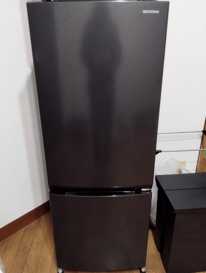冷蔵庫 154L 自動霜取り IRSN−15A-B ブラック アイリスオーヤマ