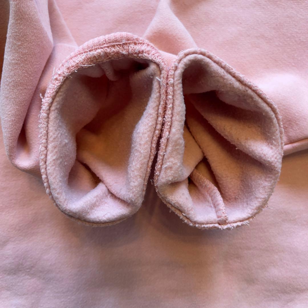 【希少カラー】STUSSY ステューシー パーカー L 刺繍ロゴピンク フーディ