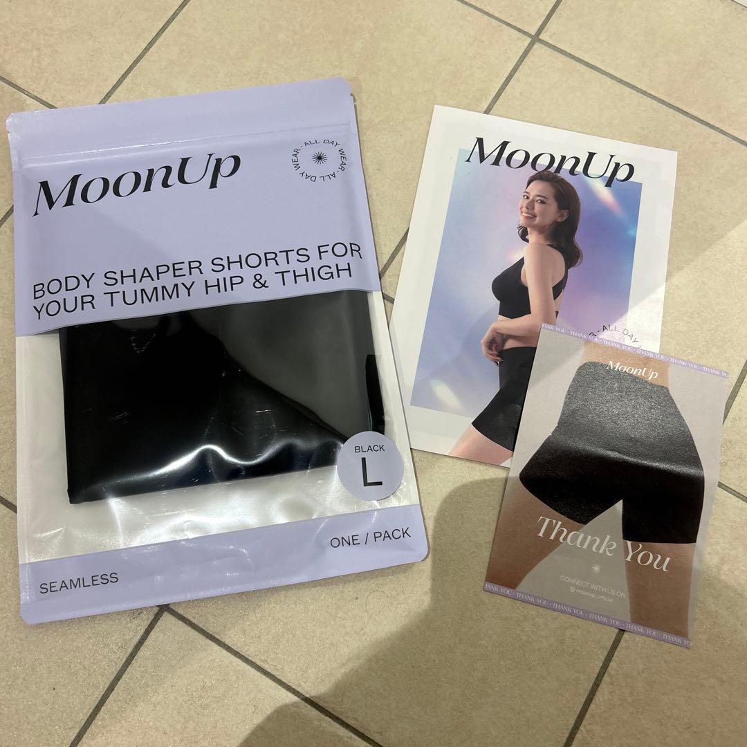 現在メーカー欠品中！MoonUp ボディシェイパーショーツ ブラック L〜LL
