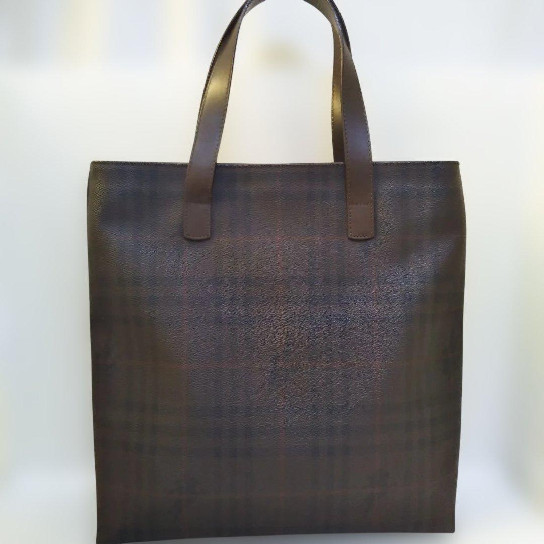 BURBERRY トートバッグ ノバチェック シャドウホース ブラウン
