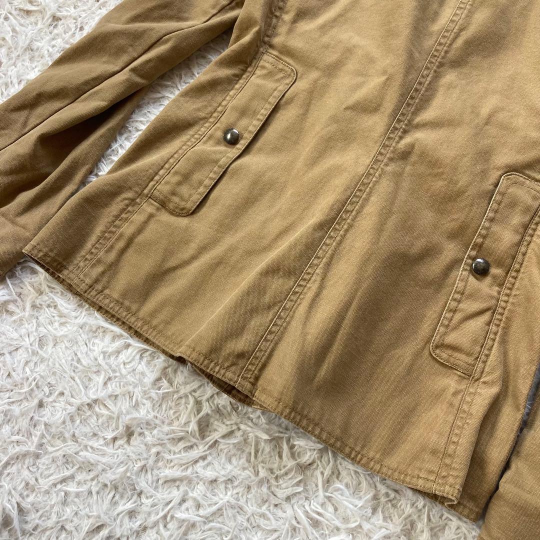 ラルフローレン コットン レザー切替 ジャケット サファリジャケット サイズ6