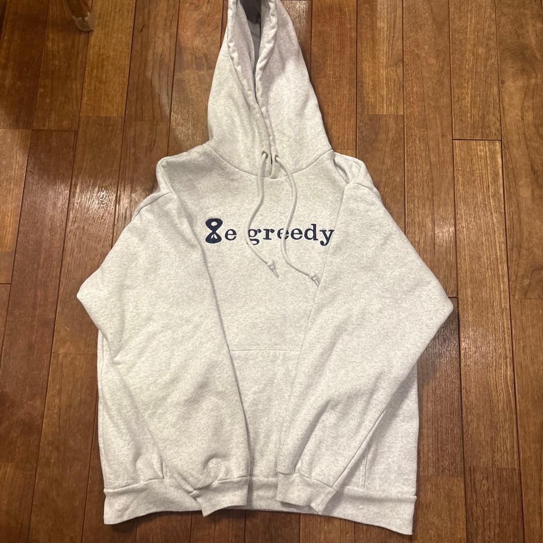 8egreedy グレーパーカー