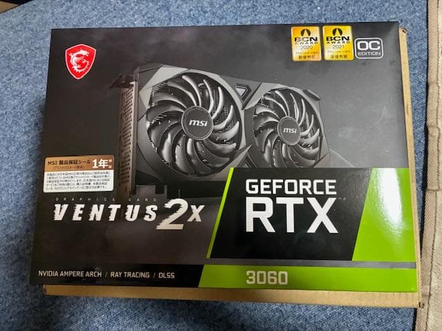 新品 MSI GeForce RTX 3060 VENTUS 2X 12G OC