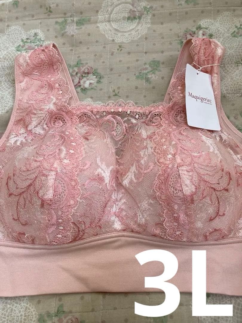 【新品】マルコ　寝ながら美肌おやすみブラ　ピンク　3L ブラジャー　ナイトブラ