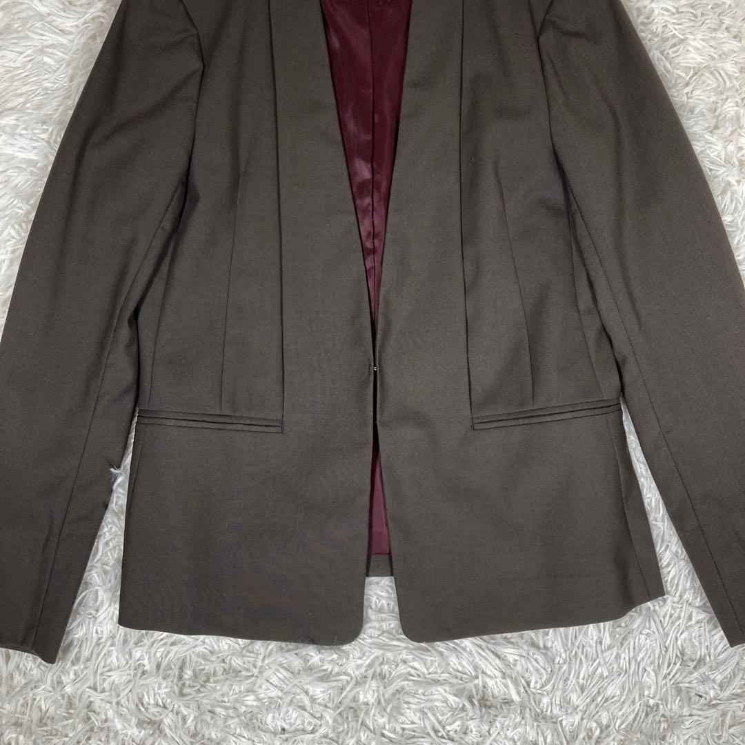 グリーンレーベルリラクシング【カチリラ】セットアップスーツ　ノーカラー