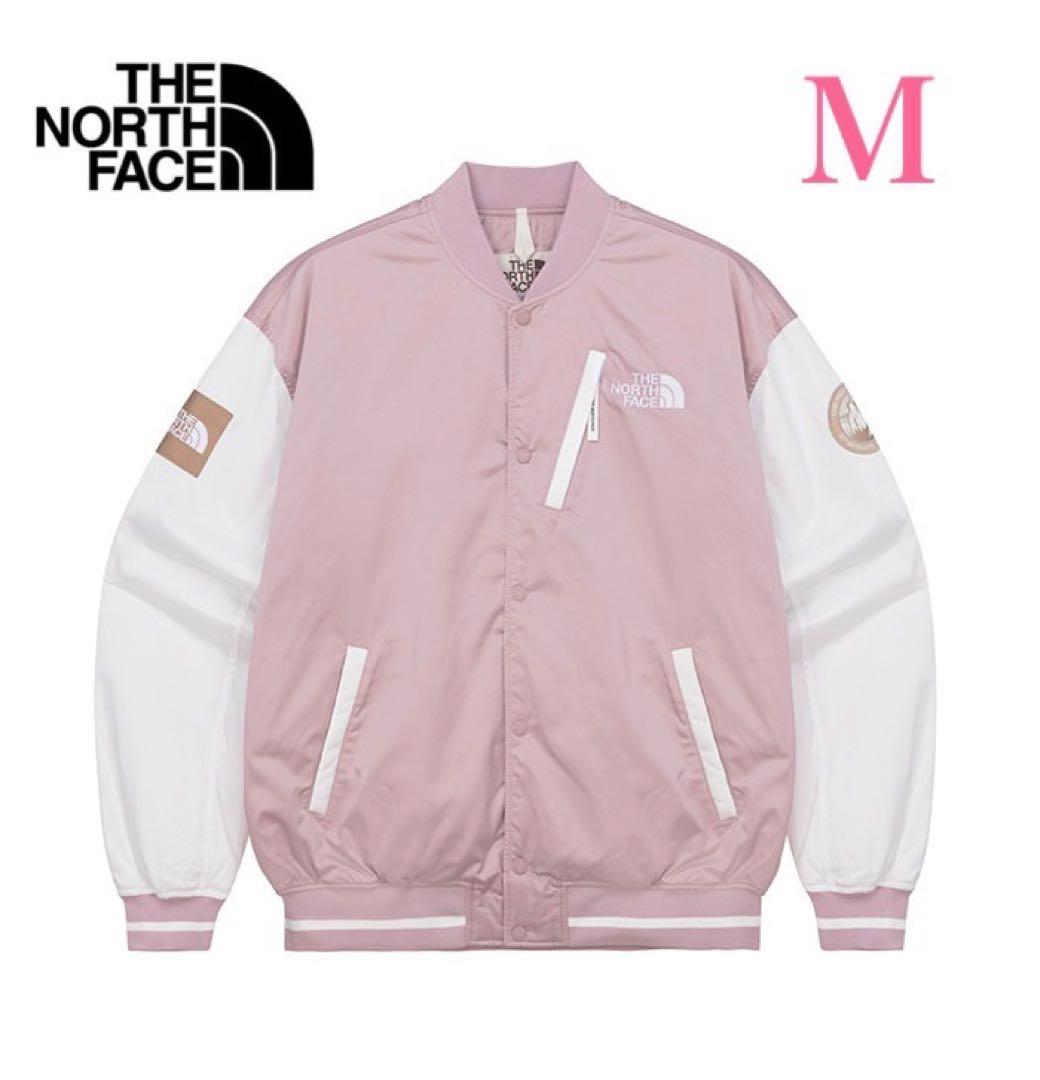 ノースフェイス PLAYER VARSITY JACKET ピンク色 M