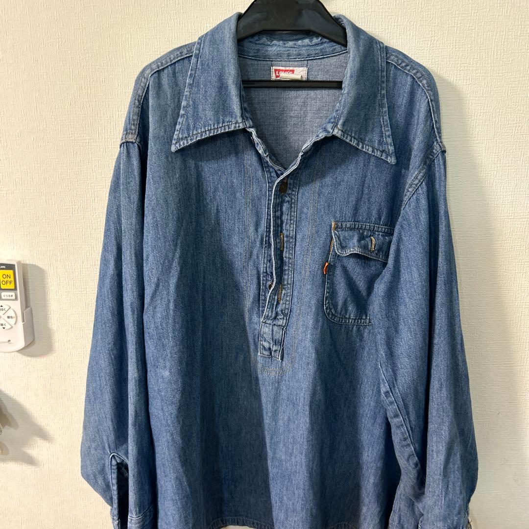 Levi's デニムプルオーバーシャツLサイズ