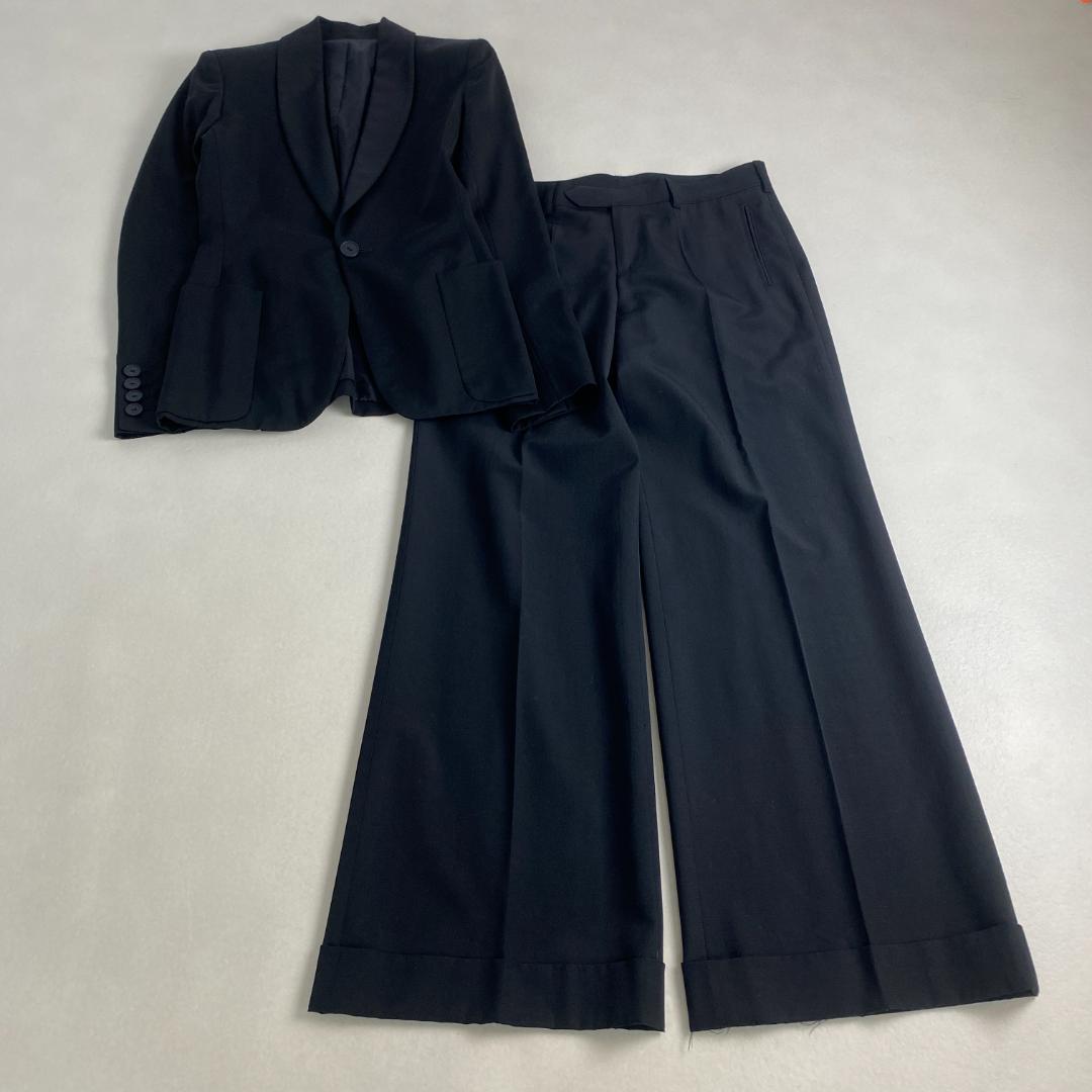 ジャンポールゴルチエ　スーツ　ジャンポールゴルチエ ジャケット パンツ 黒