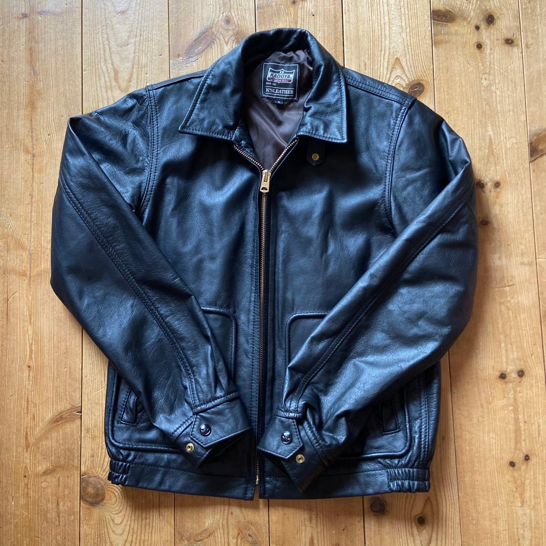 KADOYA　カドヤ　 レザージャケット　シングルライダースS　カウハイド
