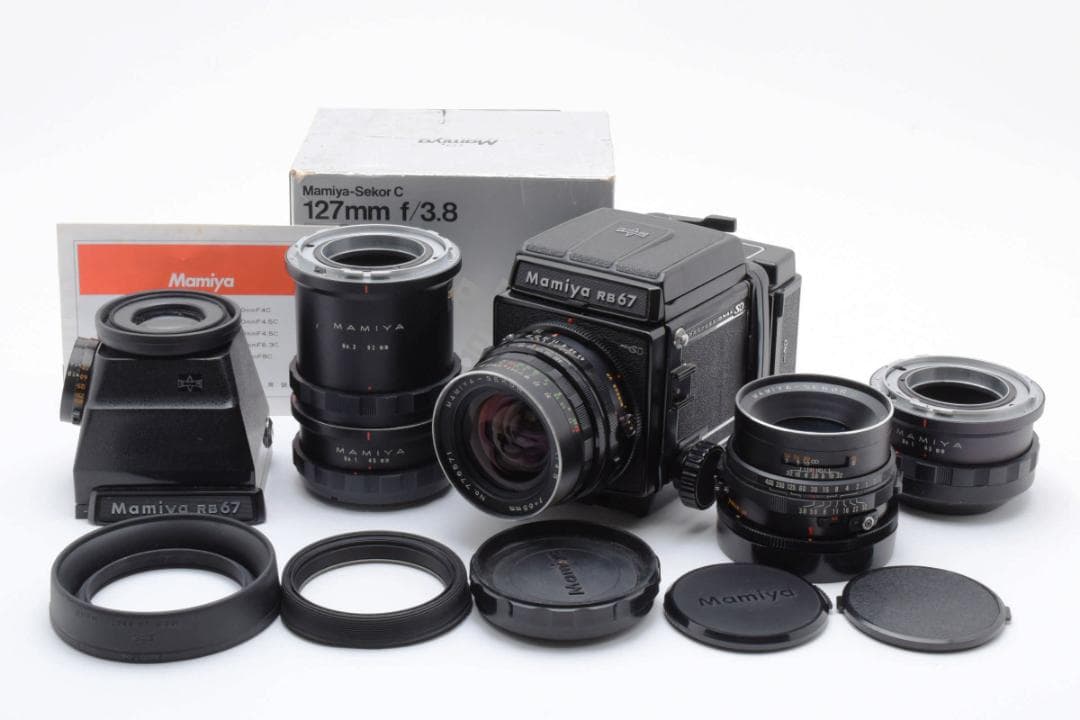 ★極美品★マミヤRB67PROSDファインダー・レンズ・中間リング付属#1036