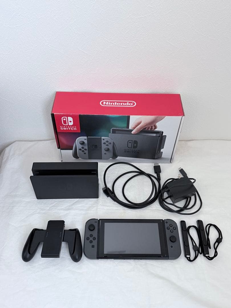 【Joy-Con4つ】Nintendo Switch グレー 本体 付属品一式