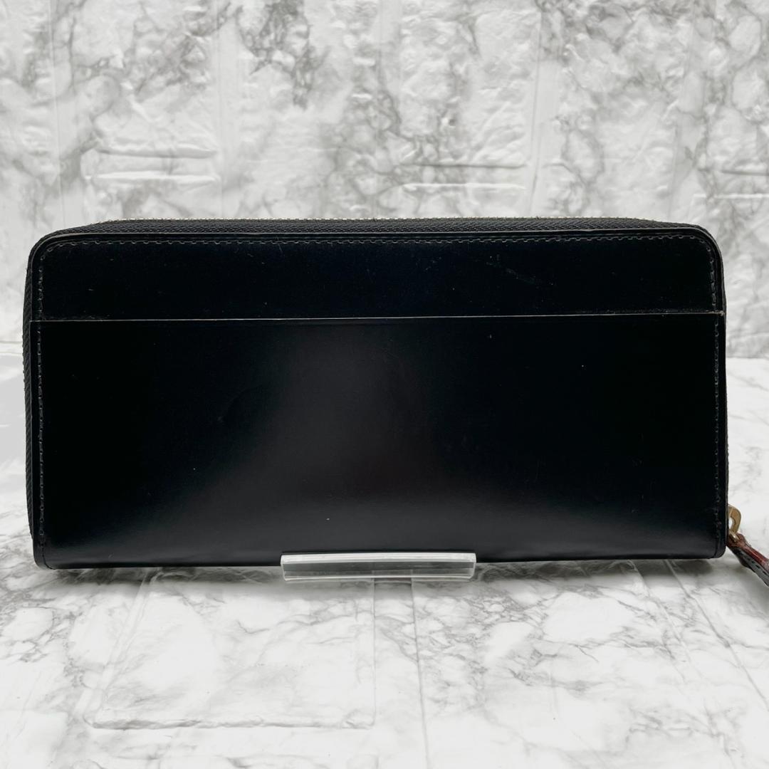 極美品✨GANZO THIN BRIDEL ラウンドファスナー 長財布 黒