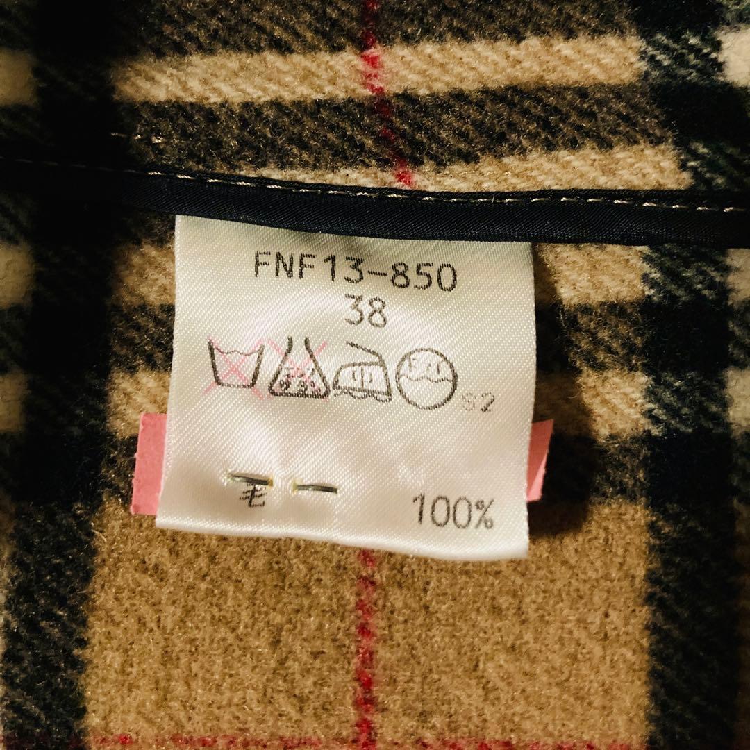 希少★ Burberry バーバリー ダッフルコート ノバチェック キャメル M