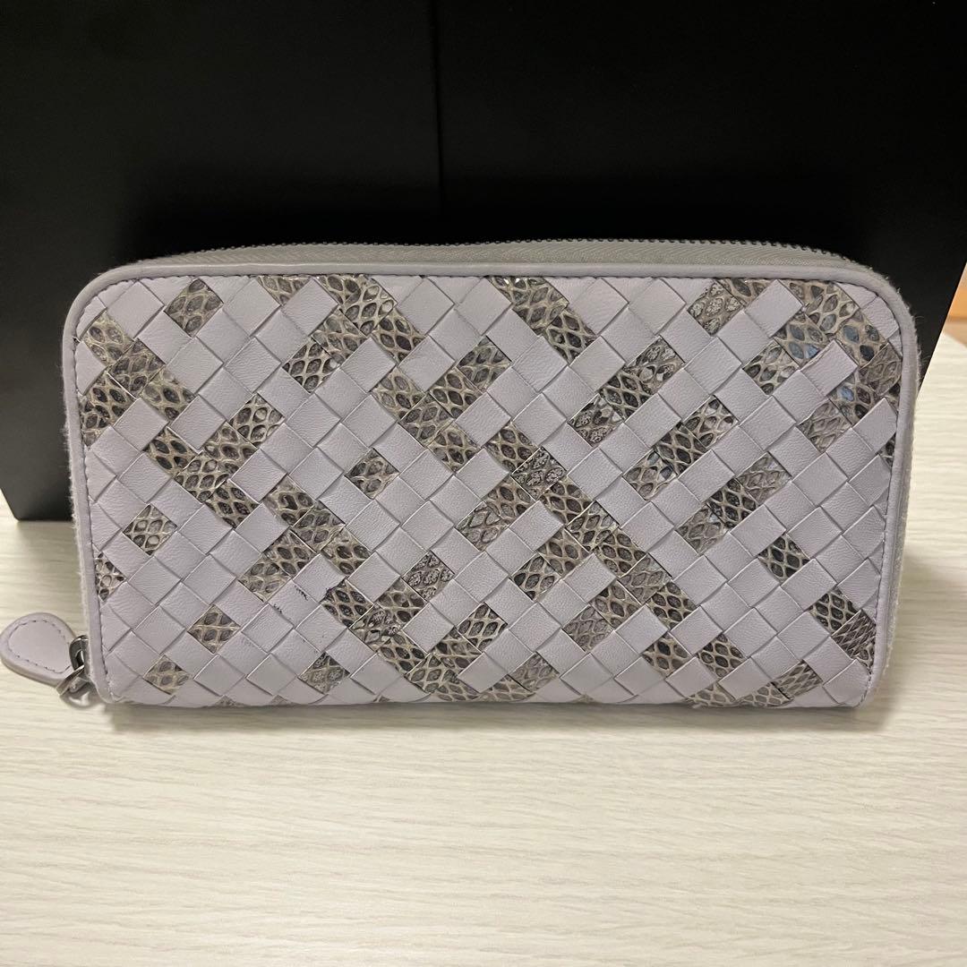 BOTTEGAVENETA ボッテガヴェネタ 長 財布 イントレチャートパイソン