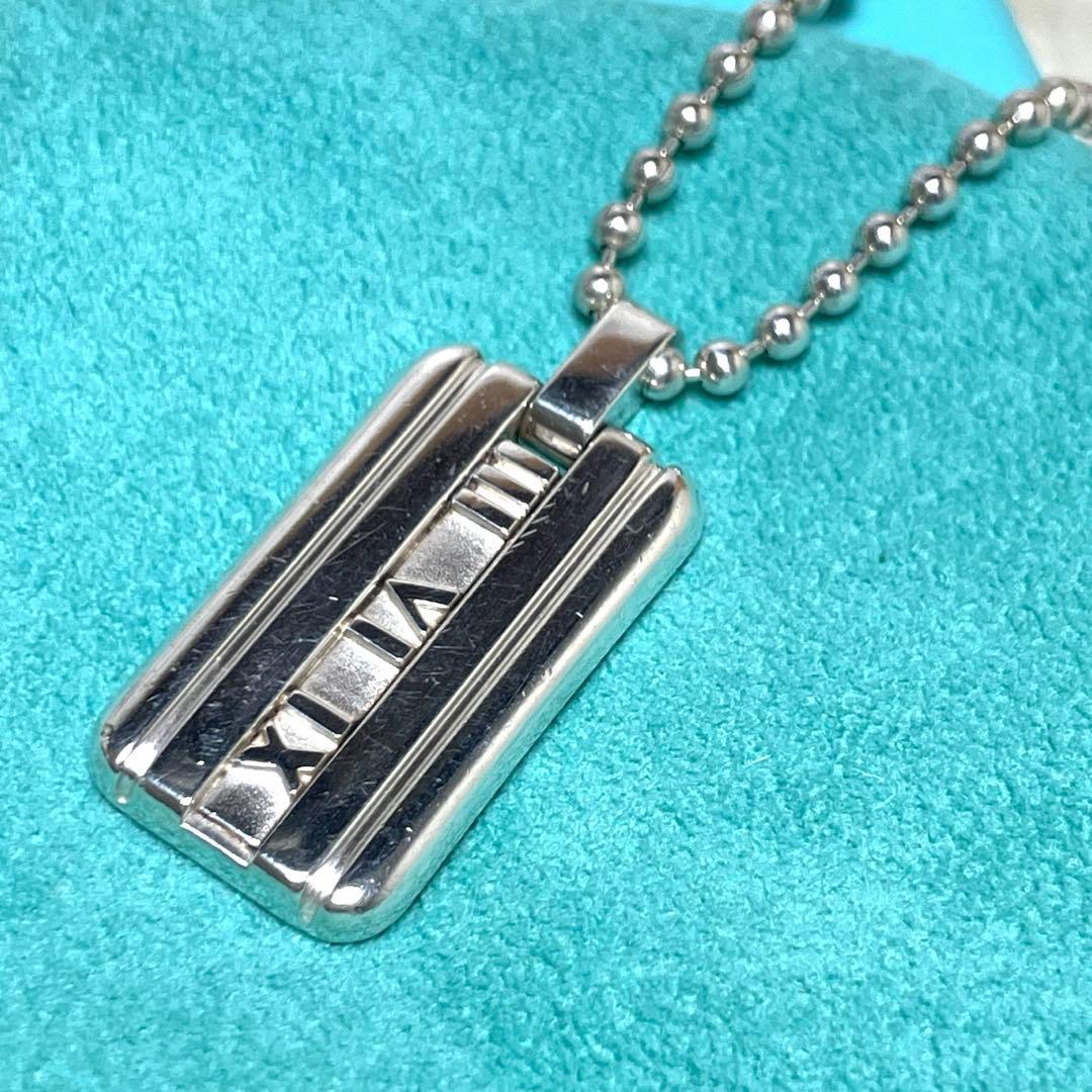 ティファニー　アトラスプレートボールチェーンネックレス　メンズ/レディース