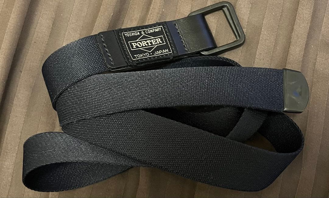 N.HOOLYWOOD PORTER ベルト ネイビー エヌハリ YOSHIDA