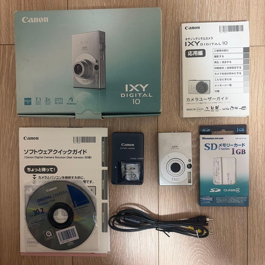 Canon IXY DIGITAL 10 本体、付属品