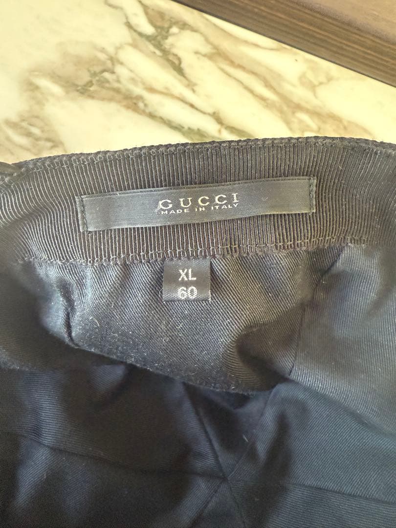 GUCCI GGパターンキャップ　黒 XL60㎝