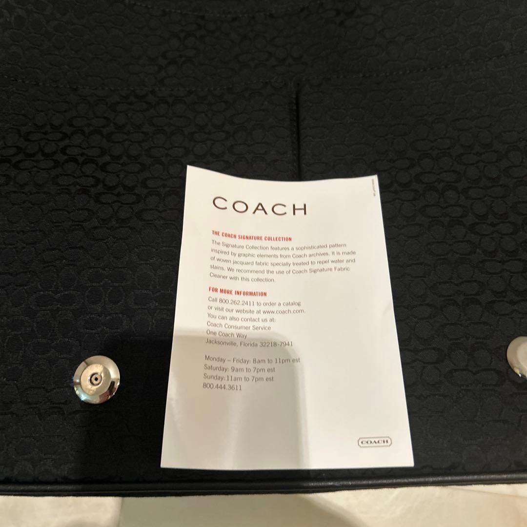【極美品✨】コーチ キャンバス レザー ショルダーバッグ シグネチャー 黒