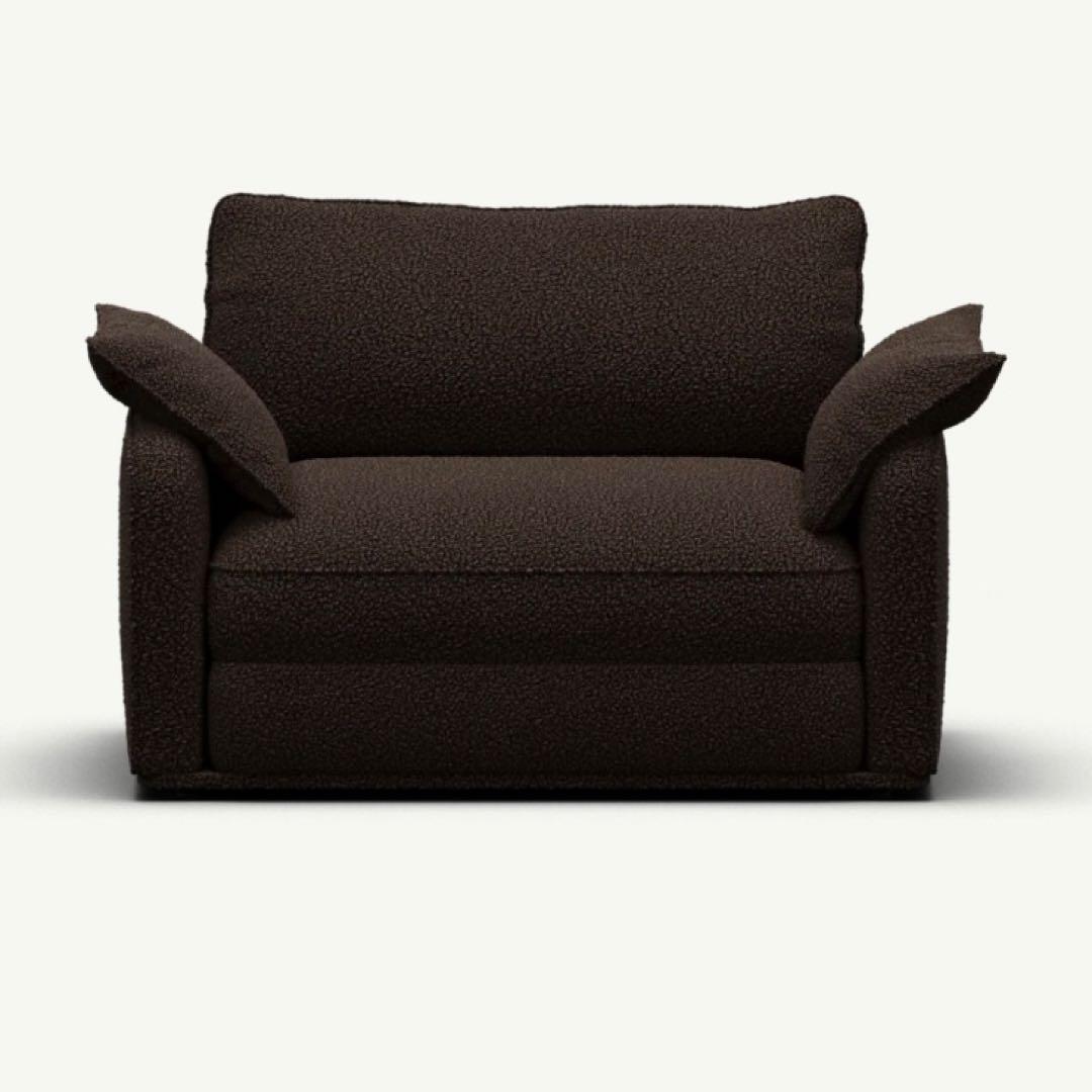 【花様】ブラウン ソファ