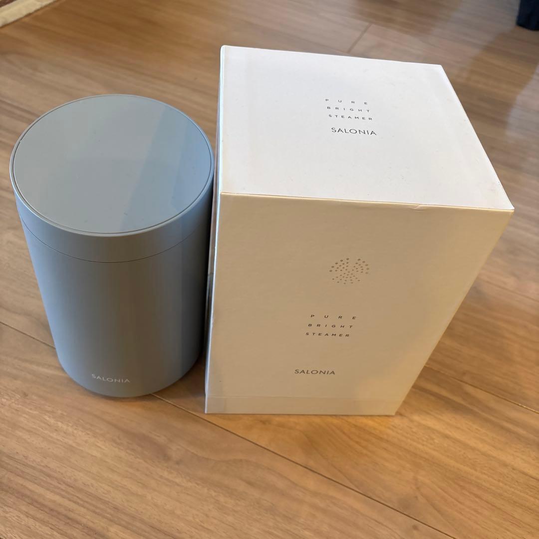 SALONIA フェイススチーマー グレー