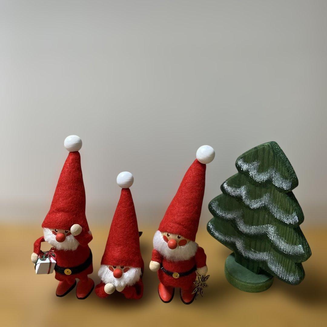 ノルディカニッセのサンタ、ツリー 4点セット
