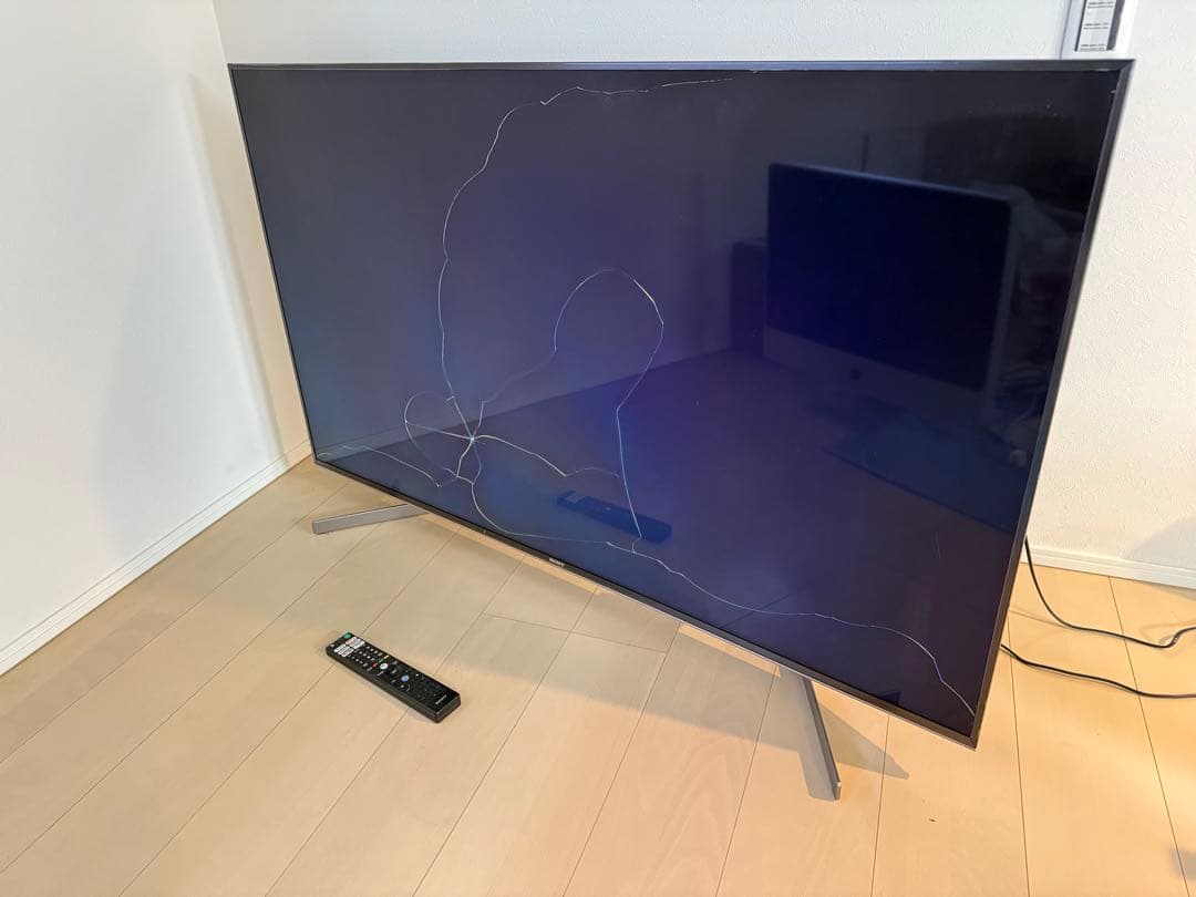 【ジャンク品】SONY BRAVIA 55インチ　55X9500G 画面割れ