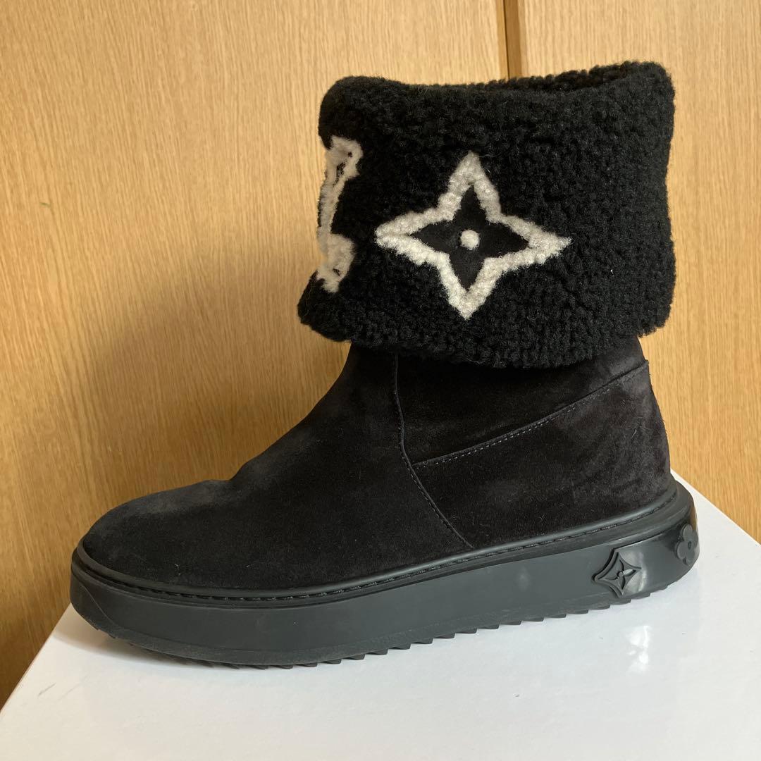 正規品 LOUIS VUITTON スノードロップムートンブーツ