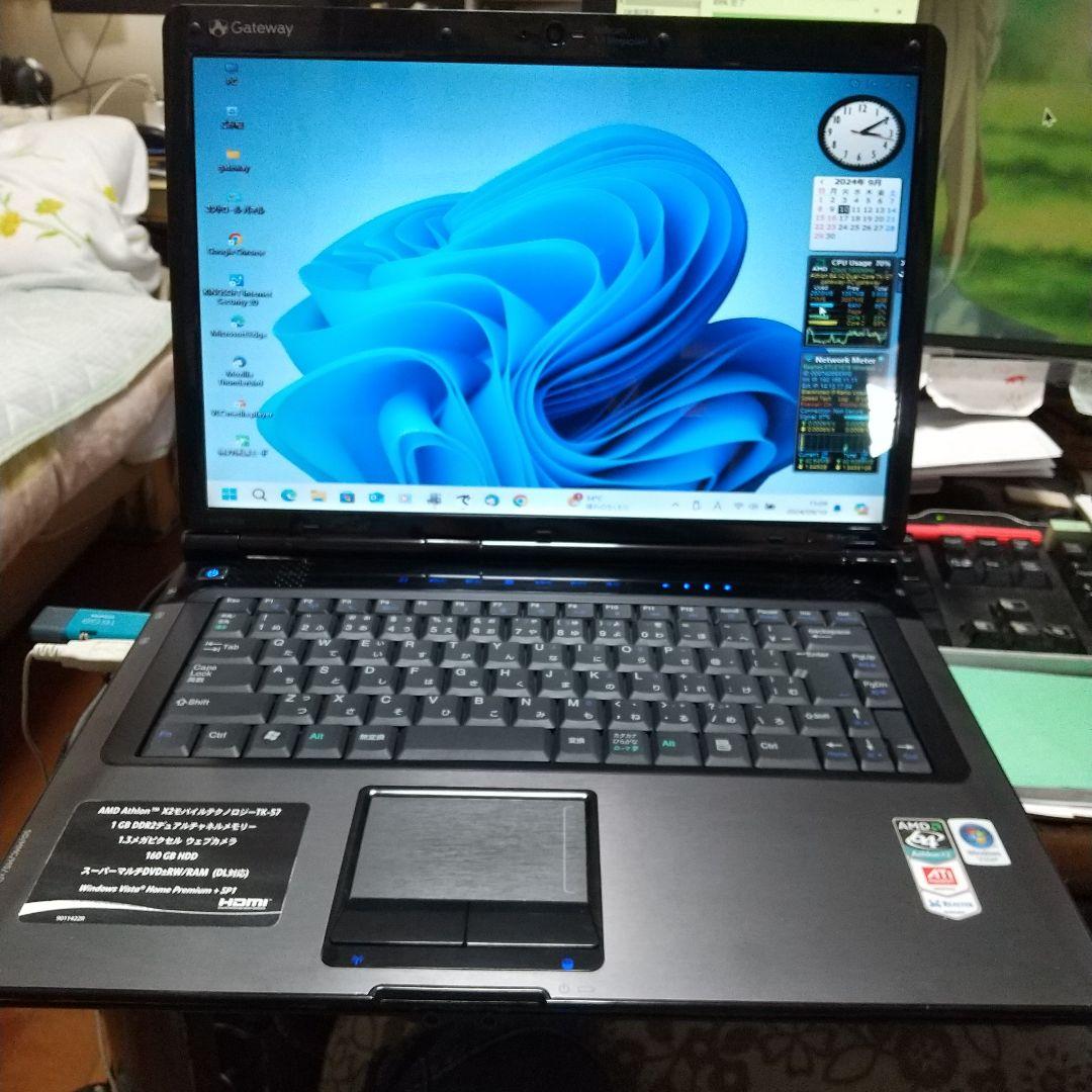 ゲートウェイ15.4インチノートPC　M-1630j　中古良品Win11即使用可