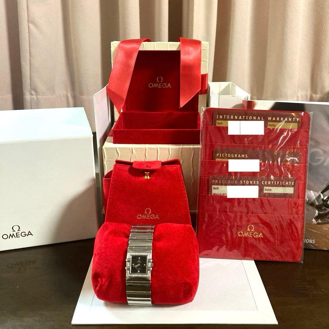 う*★様 オメガ コンステレーション カレ ダイヤベゼル クォーツ 箱・保証書付