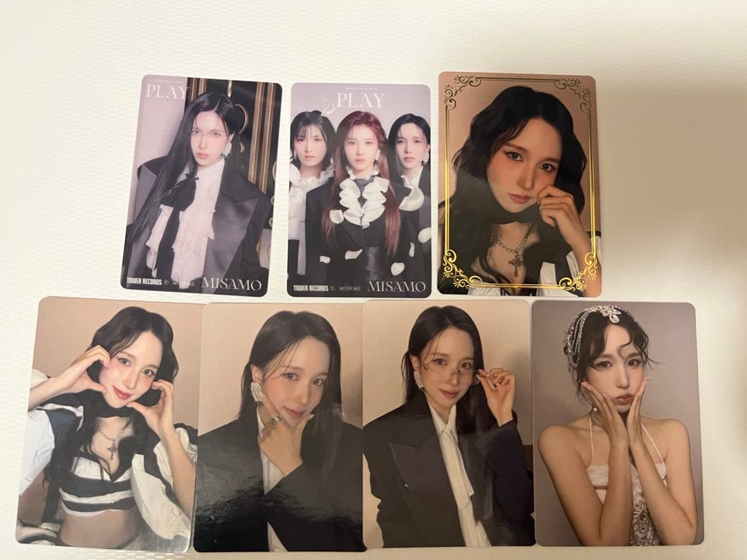 MISAMO PLAYトレカ ラキドロ 5枚　ミナ　クリアトレカ2枚セット