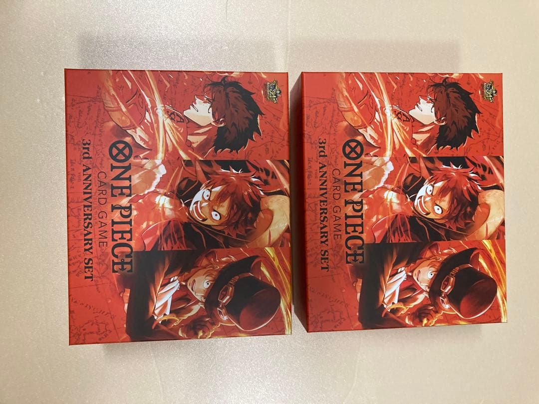 新品2BOX、ONEPIECEカードゲーム3rd ANNIVERSARY SET