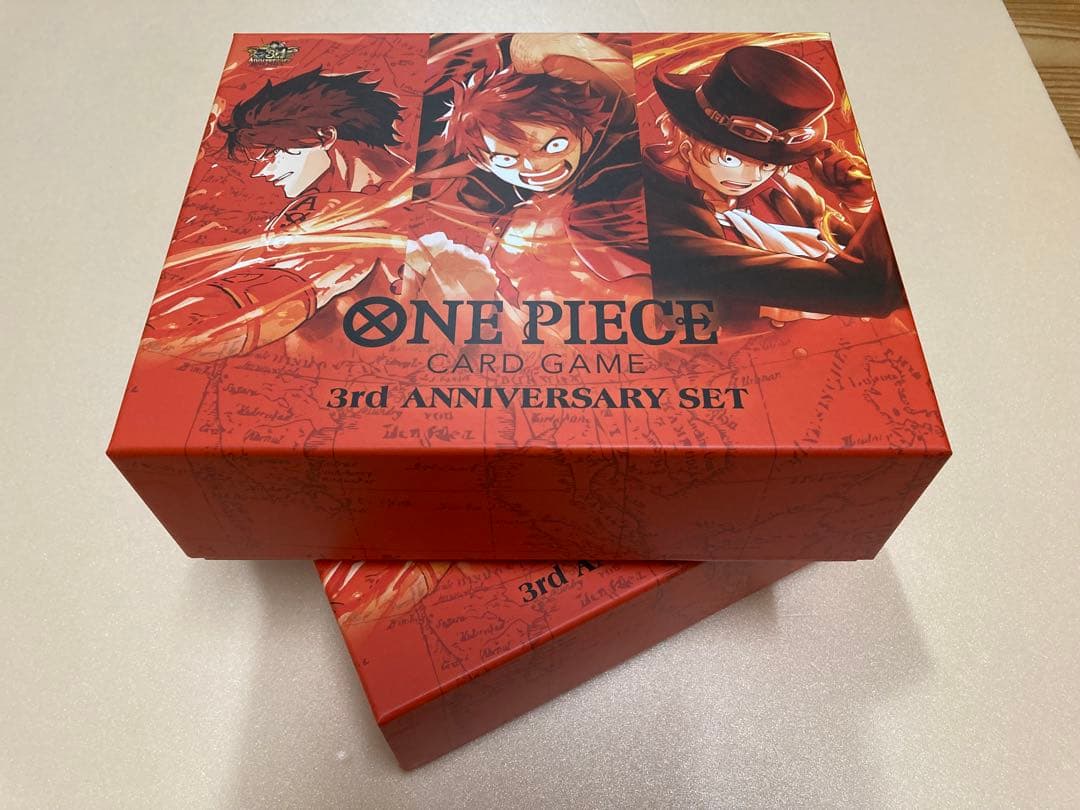 新品2BOX、ONEPIECEカードゲーム3rd ANNIVERSARY SET
