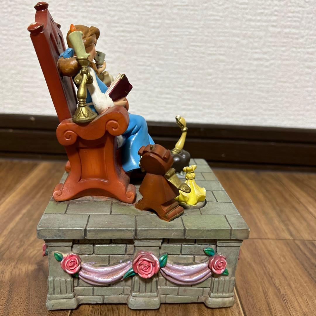 美女と野獣 オルゴール付きフィギュア 陶器