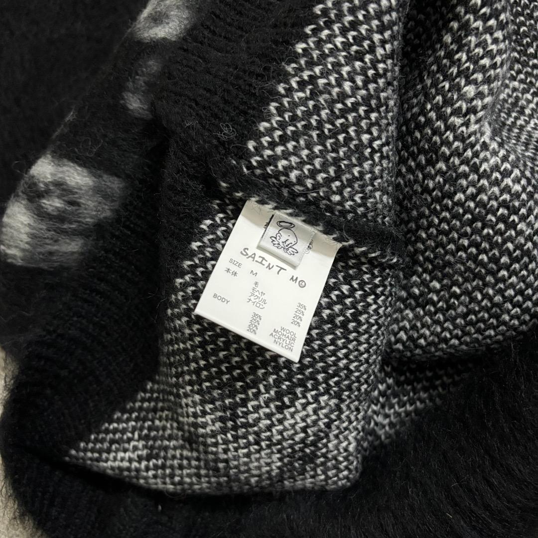 SAINT Mxxxxxx デニムティアーズカーディガン M