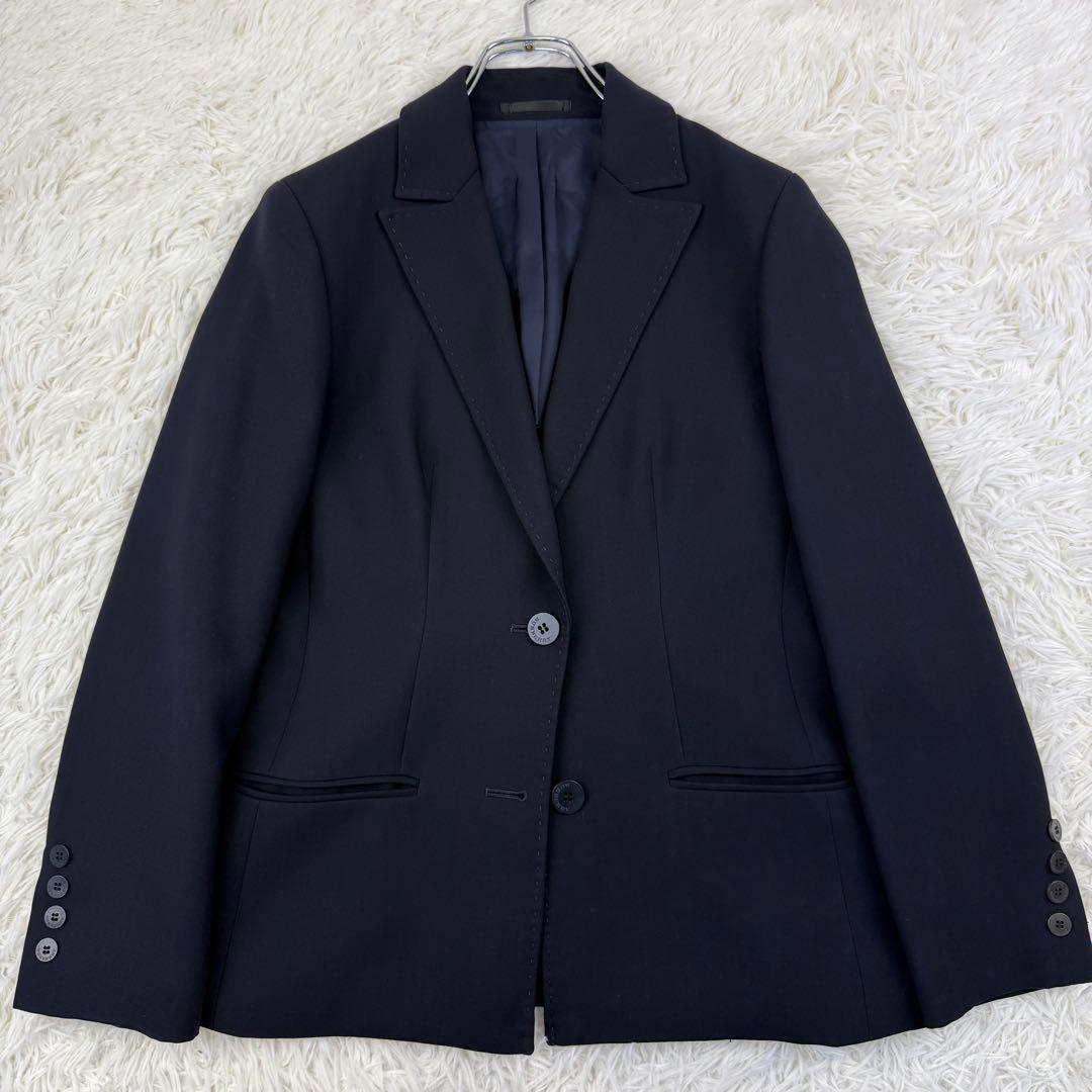 美品 バーバリーロンドン スーツ セットアップ ジャケット フレアパンツ 黒