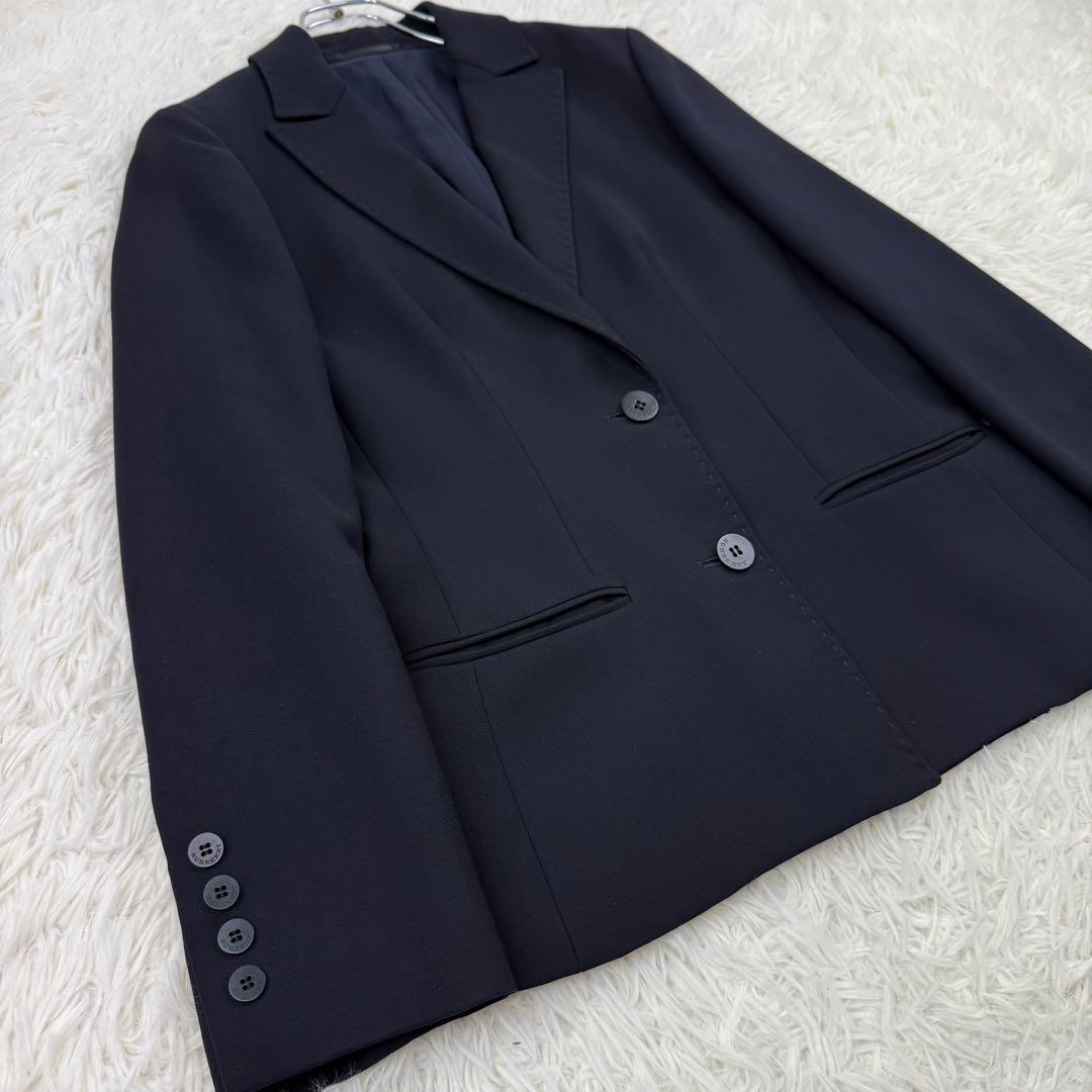 美品 バーバリーロンドン スーツ セットアップ ジャケット フレアパンツ 黒