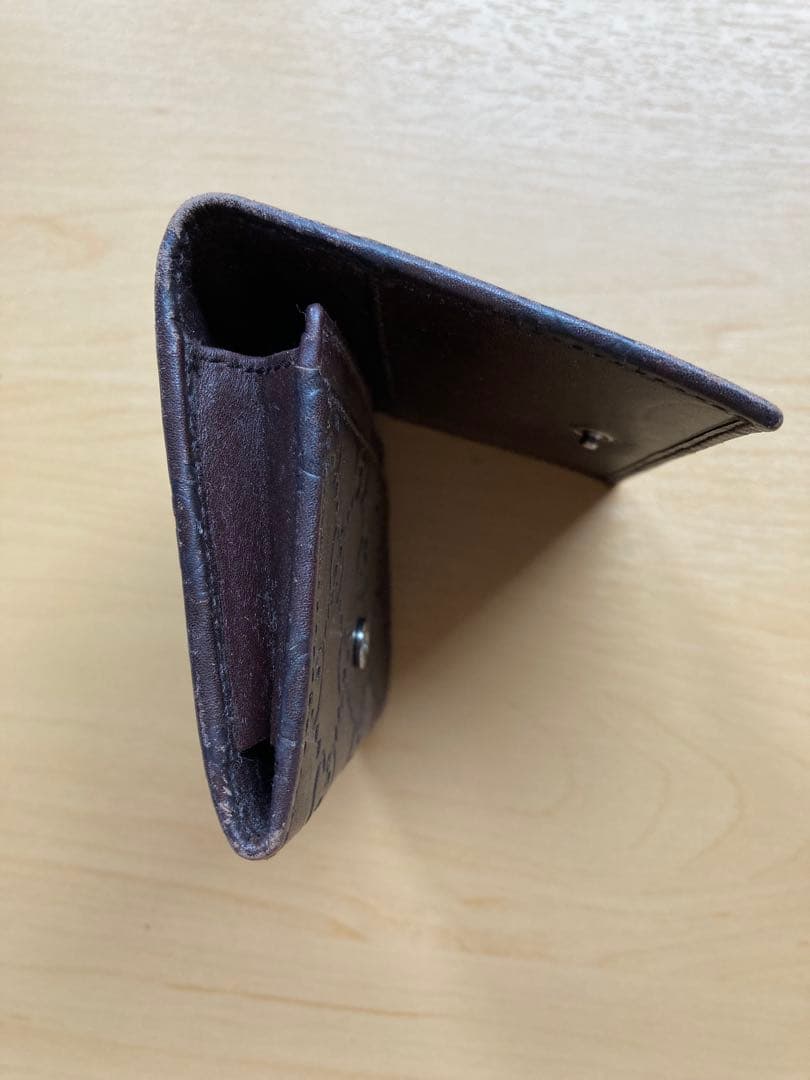 GUCCI ブラウンレザー 名刺入れ GGパターン