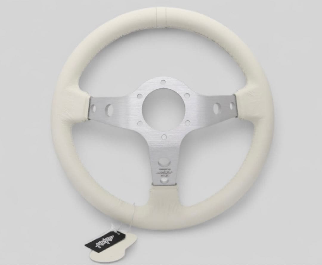 新作　GHOST EXPOD GEステアリング　白本革モデル　ホーン付き