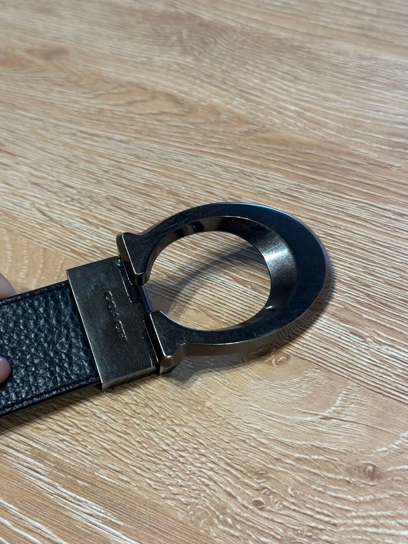 COACH メンズベルト 本革 ブラック