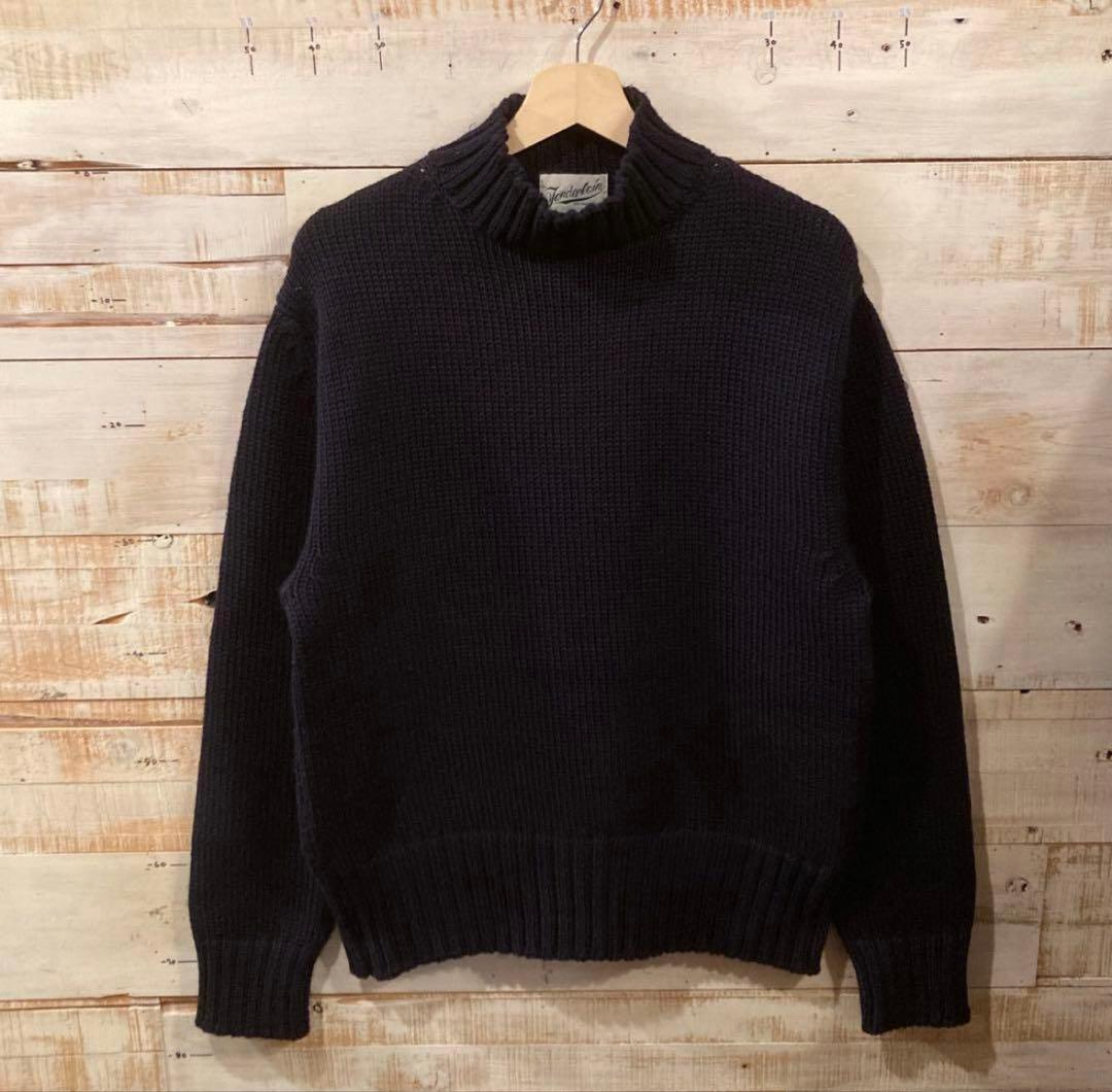 TENDERLOIN テンダーロイン　ハイネックニット セーター　ダークネイビー
