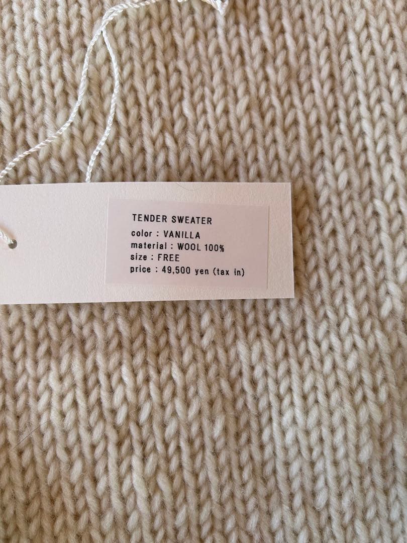fofofofa TENDER SWEATER　VANILLA