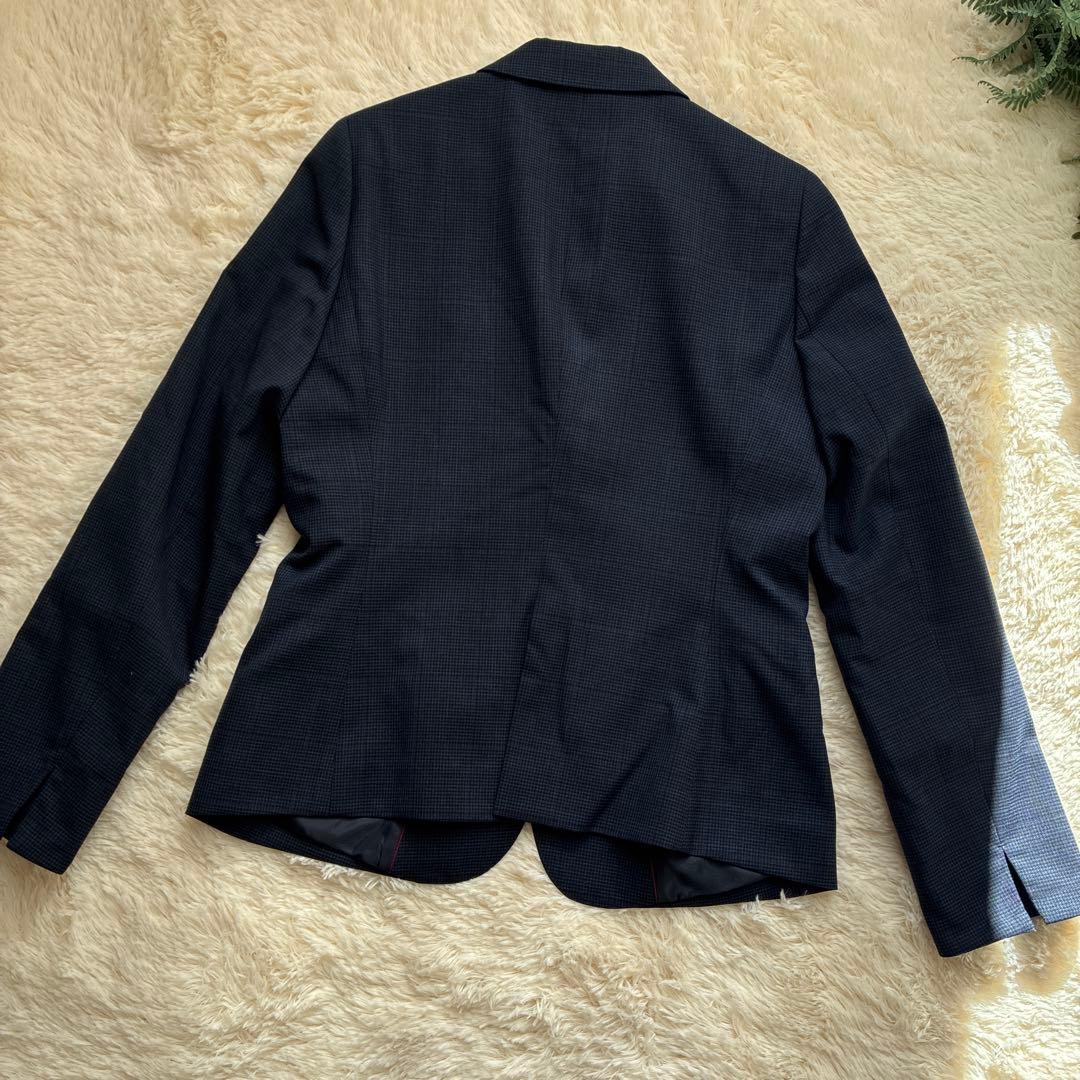 n-line Precious ネイビーチェック ビジネスパンツスーツ13号