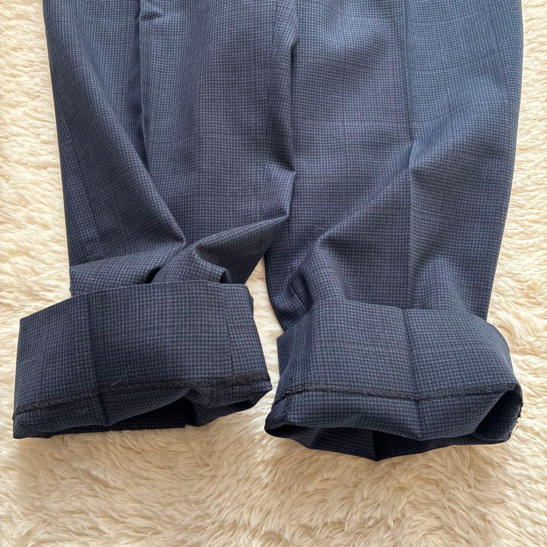 n-line Precious ネイビーチェック ビジネスパンツスーツ13号