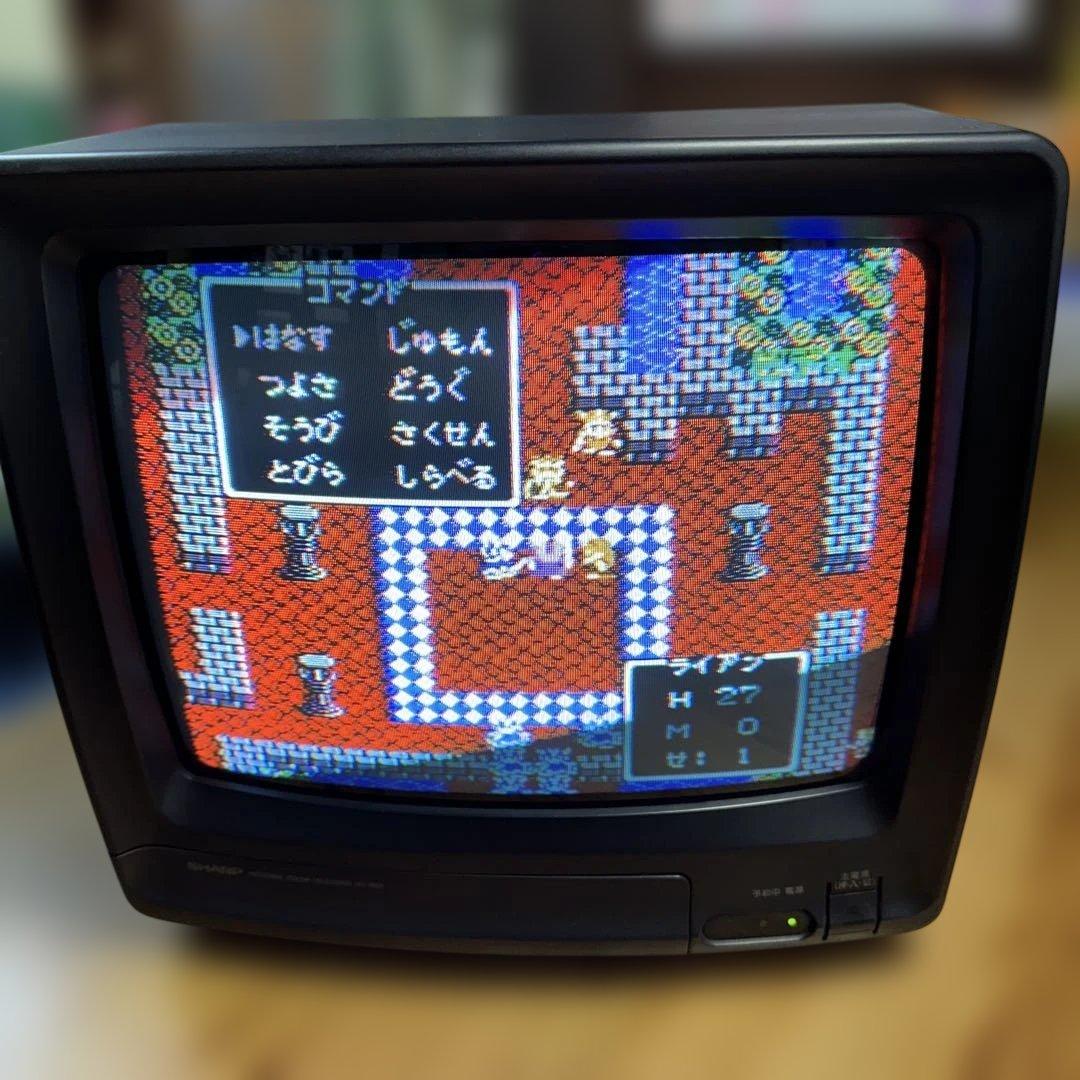 シャープ SHARP ブラウン管テレビ TV 14C-RM2 リモコン付き