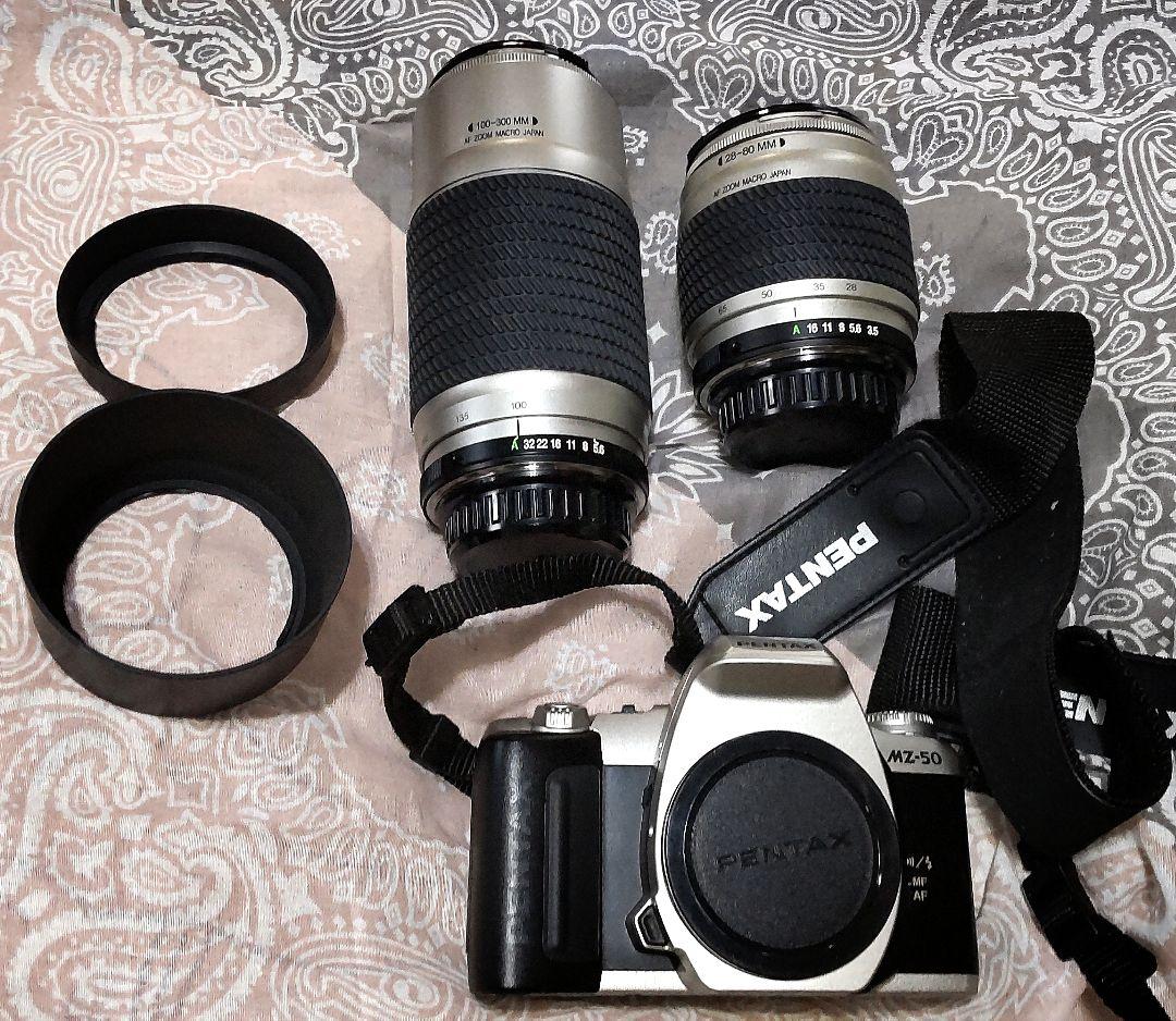 PENTAX一眼レフフィルムカメラ　一式　電池交換後稼働良好 半額セール決行！