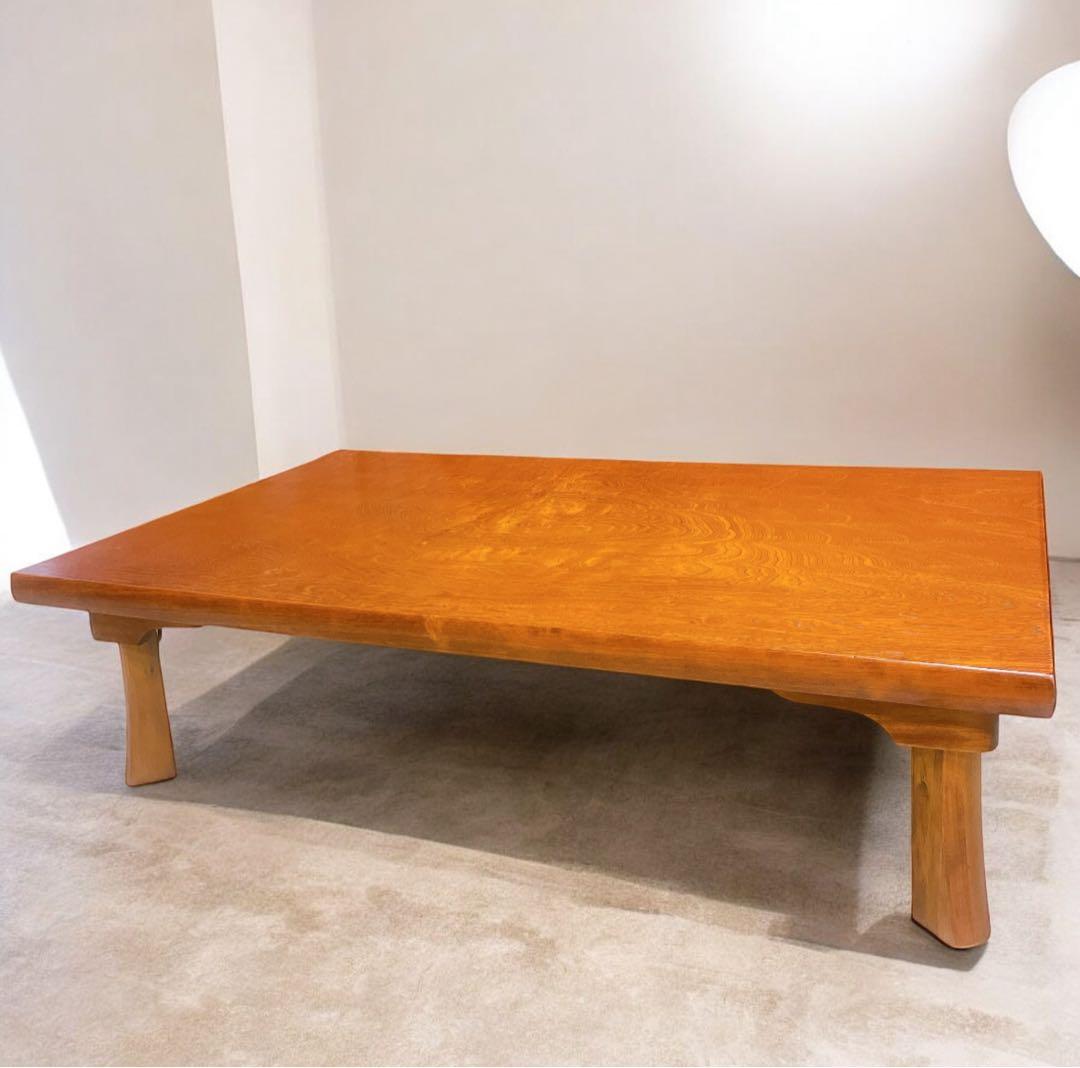 【美品②】高級 折り畳み座卓 昭和レトロ アンティーク 職人手作り ちゃぶ台