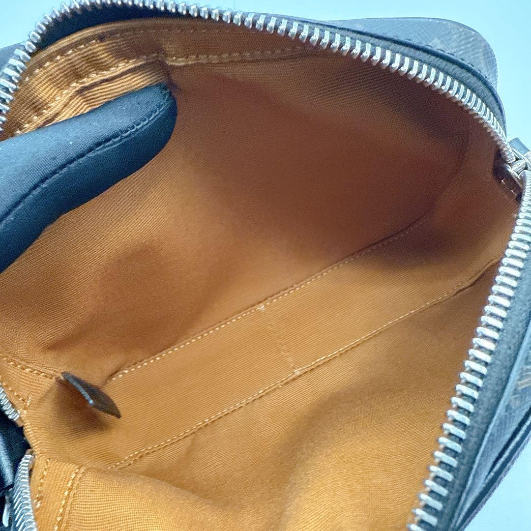 未使用級 セリーヌ トリオンフ ショルダーバッグ キャンバス ブラウン カーフ