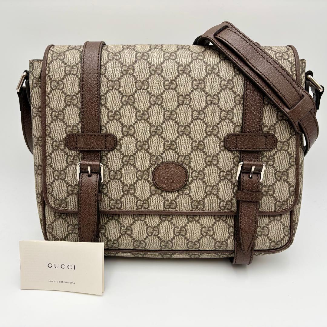 新品未使用 GUCCI グッチ GGスプリーム ショルダーバッグ PVC